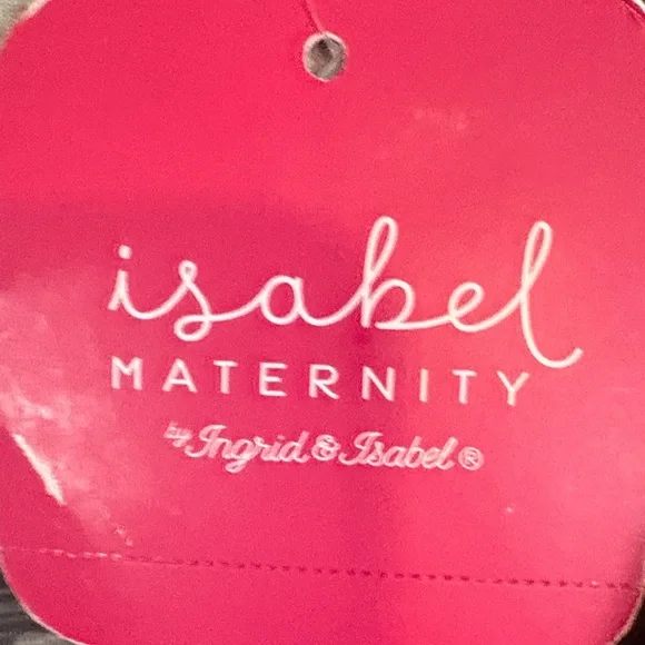 Isabel Maternity by Ingrid & Isabel Gray Camouflage Short Sleeve Midi Dress - Picture 4 of 5